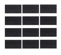 SJ3550CF Lot de 12 pastilles adhésives double verrouillage 25,4 mm x 50 mm, fines, extra fortes, haute performance, imperméables, amovibles, fixations refermables, ruban de montage en