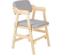 SJAPEX Chaise Enfant avec Dossier Et Accoudoirs, Hauteur Réglable, pour Adolescentes Et Filles, pour Chambre, Salon, Coin Lecture Grey