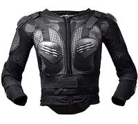 SJAPEX Equipement Moto Cross Professionnel,pare Pierre Moto Cross Homme Gilet de Protection,Moto Cross Scooter VTT Enduro Homme ou Femme Black,S