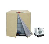 SJASD Bâche Couverture Réservoir IBC 120x100x116 cm,1000L Étanche Capôt de Protection Container Citerne Eau,Bâche De Protection IBC,Couverture de Protection UV, étanche, Anti-Poussière