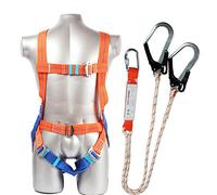 SJASD Kit Harnais de Protection,Harnais antichute 5 points de sécurité Protection complète,absorbant les chocs Lanyard