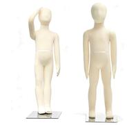 SJASD Mannequin De 1-14 Ans pour PréSentation De VêTements/Couture De Robes/Atelier Mannequin De Corps Entier sans Visage pour Tout-Petits avec Support en MéTal,12 Years Old