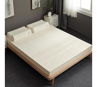 SJASD Matelas Latex Super Doux 100% Naturel Design Simple Matelas Relaxant en Latex pour Chambre À Coucher avec Surmatelas, Surmatelas en Latex Naturel,7.5cm,90x200cm(35x79in)