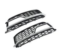 SJATPX Voiture Antibrouillard Calandre Cache Voiture Avant Pare Chocs Grille Alvéolée Feu Antibrouillard Calandre Feu Abat Jour Feu Antibrouillard Cadre Cache Pour Audi A5 S-Line S5 2013-2017