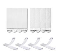 SJBAUTYO 24 Bandes Languettes Accroches Tableaux,Fixations pour cadres, Bandes de Suspension pour Photos, Attaches Adhésives Amovibles Pour accrocher l'alimentation, Fixation Cadre sans Percer