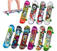 SJBAUTYO 8 Pièces Mini Skate Doigt, Skateboard Professionnel, Planche à Roulettes pour Enfants ou Décoration, Cadeau d'Anniversaire