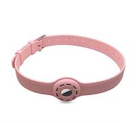 SJBAUTYO Collier Chat Anti Étranglement en Silicone Réglable,Colliers pour chats,pour Air Tag pour chat AirTag Collier pour chat avec fermeture de sécurité compatible avec Apple AirTag Bracelet, Rose