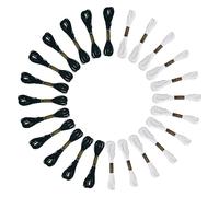 SJBAUTYO Fils Bracelet Brésilien, Lot de 12 fils à broder noirs et blancs, Fil a Broder, pour point de croix - En coton - Pour travaux manuels, bracelets d'amitié,8m