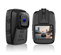 SJCAM A10 Caméra-piéton et caméra embarquée automobile avec vision nocturne, Étanche IP65, Autonomie 450 min, Grand angle 140°, Photo 12 MP, Wi-Fi 2,4 GHz, Compacte 8,3 x 5,7 x 3,8 cm pour agent de sé