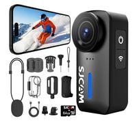 SJCAM C110 Mini Camera Vlog Sport 4K(64G),200 Min Caméra Corporelle,8X Zoom,Stabilisation EIS,Caméra accion pour Pet POV,Cyclisme,Moto,Famille(Adapté aux téléphones 5G)