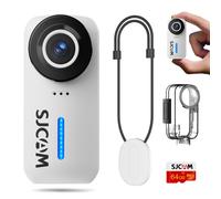 SJCAM C110+ Mini caméra 4K 64 Go avec stabilisation 170° 6 axes zoom 8x et étanche à 30 m