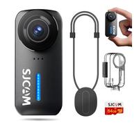 SJCAM C110PLUS Mini Caméra Sport,4K 170°Fov Libre, Stabilisation 6 Axes,Étanche,avec Microphone et Haut-Parleur Intégrés,Portable pour Le Cyclisme et Le Vlogging,Noir (64G)