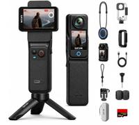 SJCAM C400 Bundle Vlog(64Go et Sacoche),Camera Vlog 4K avec 7H d'Autonomie | Écran Tactile Rotatif 2.29",Imperméable,Stabilisation 6 Axes,Caméra d'action pour Youtube,Vlog,Voyages,Activités,Noir