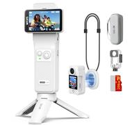 SJCAM C400 Caméra de vlogging 256 Go, caméra vidéo de poche 4K, consommation d'énergie 7H, caméra d'action stabilisateur à 6 axes, écran tactile de 5,7 cm, caméra corporelle étanche à 30 m, diffusion