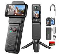 SJCAM C400 Pro Camera Vlog 4K(128Go) avec Micro sans Fil,Autonomie 5H | capteur 1/1,8″,Steady Motion 2.0,30M Étanche,Écran Tactile Rotatif 2,29",Idéal pour Débutants,YouTube,Voyages
