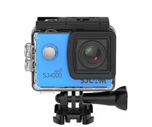 SJCam SJ4000 Wi-Fi Caméra d'action étanche 30 m 12MP Angle 170 ° 1080p HD 2.0 Écran LCD Bleu