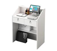 SJDUYD Comptoir de Caisse de détail, Table de réception de Bureau d'ordinateur en Bois Moderne et Simple, Petit comptoir de réception, pour Le Bureau de la Clinique du Magasin A,L60cm