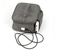 SJDWDX Chauffe-aliments portable, sac à déjeuner chauffant USB, sac de voyage en voiture, étanche, sac à déjeuner isotherme Oxford pour camping en plein air, pique-nique, gris