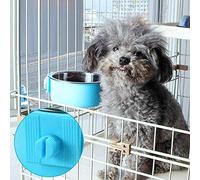 SJDZ Bol pour animaux de compagnie, bol pour chien en acier inoxydable, amovible, 2 pièces, bol pour coffre pour animaux domestiques 2 en 1, pour plateau de mangeoire pour aliments pour chiots