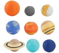 Sjfbebsy Jouets du système Solaire, 9 pièces, modèle de planète réaliste, Jouets éducatifs d'apprentissage de l'espace pour Enfants, Salle Classe préscolaire, école à Domicile, Sciences
