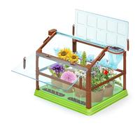 Sjfbebsy Kit de Plantes pour Enfants, Maison de Culture à Double étage avec système d'irrigation, kit Jardinage éducatif pour garçons et Filles sans graines ni Terre