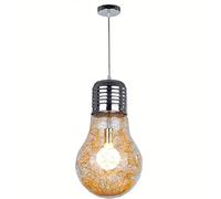 SJFJJKD Ampoule en Verre élégante pour Plafond de Salle à Manger, Fil d'aluminium doré Moderne à l'intérieur du Restaurant, Bar, comptoir, Lustre, Balcon, Couloir, luminaire Suspendu (Moyen) Un Choix