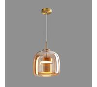 SJFJJKD Luminaire Suspendu en Verre créatif Nouvelle Chambre à Coucher Cuisine île hôtel plafonnier intérieur Maison Lampe Suspendue en Verre Moderne Minimaliste Table à Manger Bar Un Choix judicieux