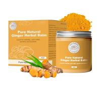 sjfscqr Baume aux Herbes au Gingembre Naturel Pur, pommade Naturelle au Curcuma 120 G, Convient à Tous Les Types de Peau