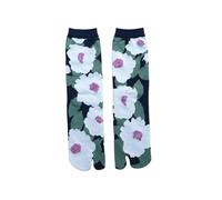 SJFYB Tabi Socks Japonais Multicolore Jacquard Carotte Châtaignier Fleur Littéraire Mignon Chaussettes Mignonnes À Deux Boutons Tabi Chaussettes À Orteil Divisé Chaussettes-dix-35-41 EUR