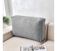SJH Coussin de dossier de canapé de luxe, Pour soutien lombaire, coussin de lecture, grand coussin de chevet, housse amovible, Polyester