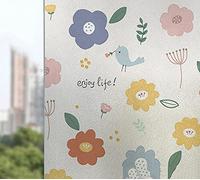 SJH Film de protection contre les UV pour fenêtre et chambre d'enfant, salle de bain, balcon, film statique sans colle, autocollant décoratif anti UV