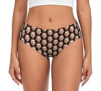 SJHAZSL Culotte de Personnalisée, Photo Visage Culottes, Culotte de Bikini Femme avec Photo pour Femme Épouse Saint-Valentin Noël