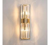 SJHDHDA Applexion Murale en Verre Cristal Luger Gold Metal Vanity Mall Lampe Art Déco Piondières Éclairage Éclair Learned extensively