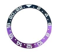 SJHDUNBW EUR 1 Insert de Lunette Montre numérique en Aluminium et magnésium 38 mm, Accessoire Conversion for boîtiers 40 Pièces de Montres(Black Purple)