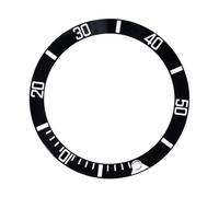 SJHDUNBW EUR Lunette de Montre en Aluminium 38 mm, pièces Rechange for Boucle d'insertion Lunette Montre-Bracelet, Outils et Accessoires for Montres Pièces de Montres(Svart)