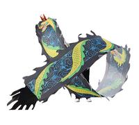 SJHDUNBW EUR Ruban de Danse 3D Dragon Poi, 6 à 12 m Long, for la Pratique Sportive en extérieur, sur pelouse, Plage ou dans Les Parcs(Groen,6m/19.7ft)