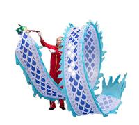SJHDUNBW EUR Rubans de Danse du Dragon for Personnes âgées, Jeunes et Adultes, équipement Divertissement for fêtes folkloriques Chinoises(Blauw,8m/26ft)