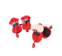 SJHFKDK Chaussure Chien ExtéRieur Chaleur Chaussures for Chien imperméable Bottes antidérapantes Chaussettes for Chat Botas Sapato Para Cachorro(Red,2)