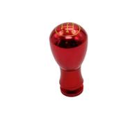 SJHFKDK Levier de Vitesse,Pommeau Vitesse Tête de changement vitesse universelle manuelle à 5 vitesses, engrenage en alliage d'aluminium(Red)