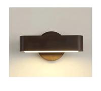 SJHPZG Applique Murale Japonaise rétro en Bois, pivotante à 180°, linéaire, à LED, pour Salle de Bain, Moderne, éclairage Mural, Miroir, Chevet