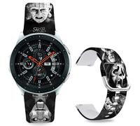 Sjiangqiao Pinhead Thriller Halloween Scream Horror Hellraise Chucky Bracelets compatibles avec Samsung Galaxy Watch 46 mm/Watch 3 45 mm/Gear S3 Fr
