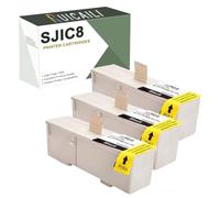 SJIC8 Noir 50ML Cartouches d’Encre Compatible pour Epson sjic8 Remplacement Compatible Fonctionne avec TM-J7000, TM-J7500, TM-J 7500 Series et TM-J7500 p TM-J9000 Imprimantes,3 Pack