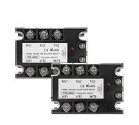 SJJBVPYX 1 Module de Relais Statique triphasé, Commande CC/CA, 10 A, 25 A, 40 A, 60 A, 80 A, 100 A, 120 A, 150 A, 200 A, 480 V CA(80A)