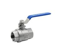 SJJBVPYX Robinet à Boisseau sphérique Deux pièces en Acier Inoxydable 304 et 316L, Passage intégral BSPT 1/4" 3/8" 1/2" 3/4" 1" 1,5" Filetage Femelle DN15 DN20 DN25 DN40(1",304)