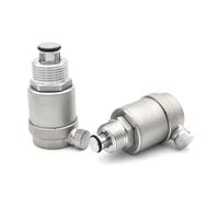 SJJBVPYX Vanne de Pression Automatique à Filetage, 1 pièce, vanne de Purge d'air en Acier Inoxydable SS304 1/2" 3/4" 1" DN15 DN20 DN25(DN25)