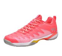 SJJH Baskets professionnelles de badminton - Maille TPU respirante et triple cadre de soutien pour la mobilité - Amortissement léger, Rose, 38 EU