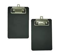 SJJJS Porte Bloc A6 Avec Pince - Lot de 2-Planchettes à Pince,Planchettes à pince Idéal pour le Travail Quotidien,Pour bureaux,le Restaurant(Noir),Bon marché et durable