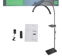 sjlerst Lumière demi-lune U-Shape Half Moon Light 36W Beauty Lamp For Eyelash Extensions Nails Floor photo lampe Prise UE noire