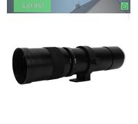 sjlerst Objectif zoom téléobjectif Téléobjectif Zoom 420 à 800mm F8.3, verre optique, téléobjectif manuel pour photo objectif Noir