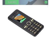sjlerst Téléphone portable des seniors Téléphone cellulaire 2G GSM Seniors 3 Carte SIM telephonie telephone Bouche Black Eu